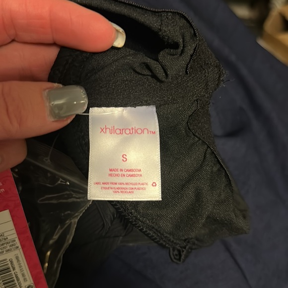 Xhilaration-Black, ribbed, bandeau, tube one piece with optional shoulde… - Picture 9 of 9